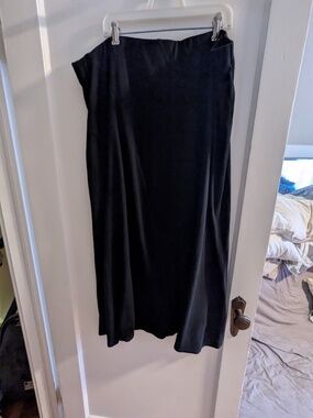 J. Jill Black Cotton Blend Knit Skirt XL